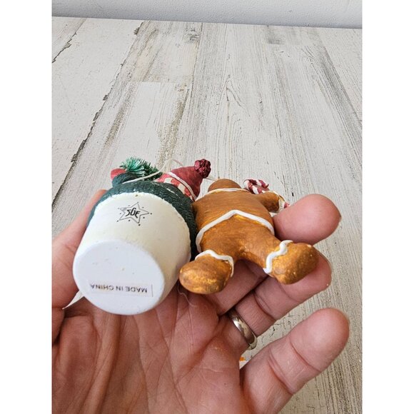 Sandi gore evans snowman gingerbread ornament tree Xmas gingerbread set - Picture 10 of 10